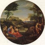 Annibale Carracci The Holy Family Rests on the Fight into Egypt oil painting picture wholesale